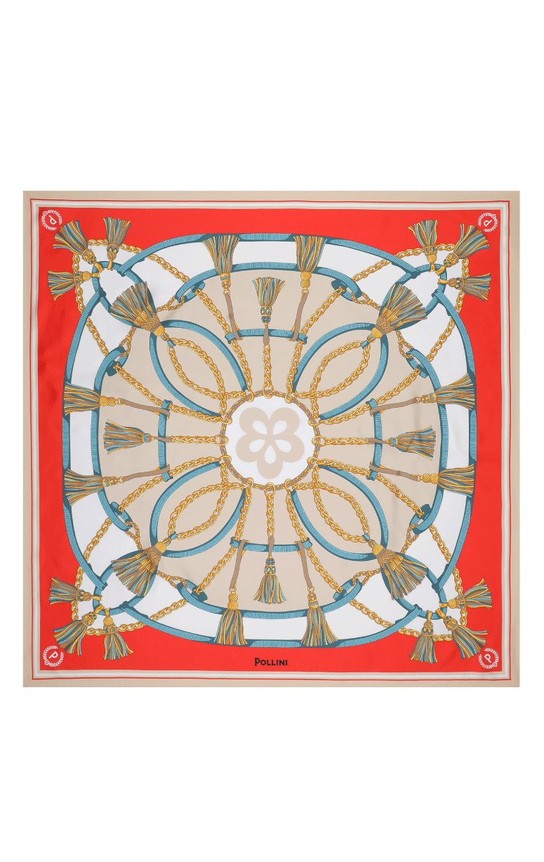 Pollini- Silk Square Scarf - Barrington's