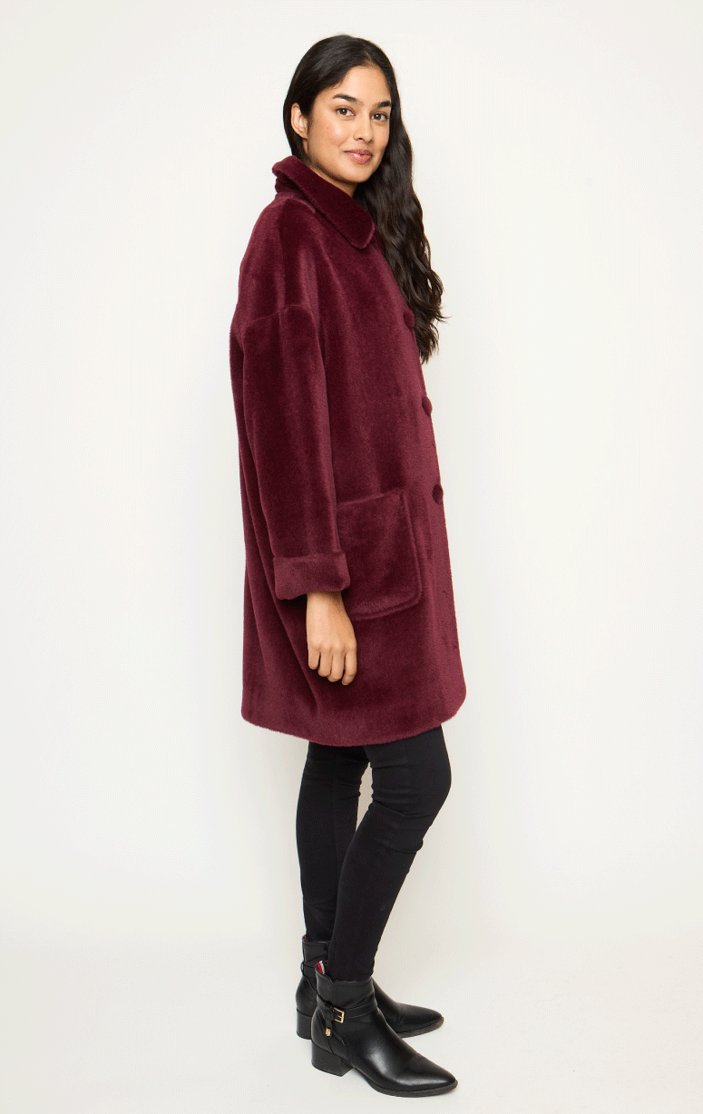 Suri Alpaca Topper with Covered Buttons - Barrington's