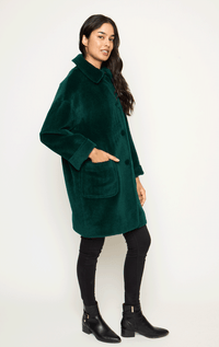 Suri Alpaca Topper with Covered Buttons - Barrington's