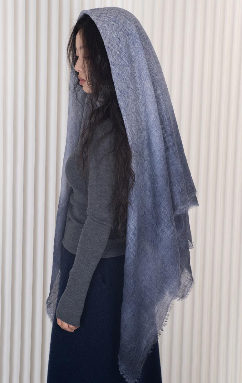 Oats & Rice: Dip Dyed Cashmere Scarf