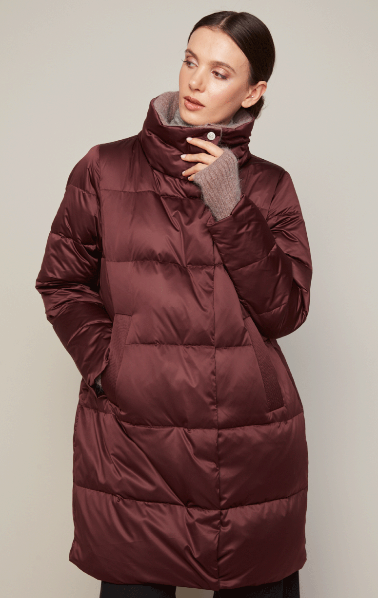 Adroit- Down Filled Parka with Angora Knit Trim - Barrington's