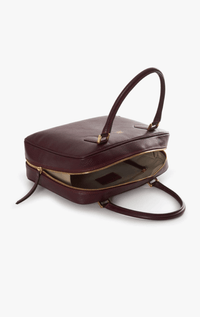 Cinzia Rocca- Leather Handbag with Double Zipper