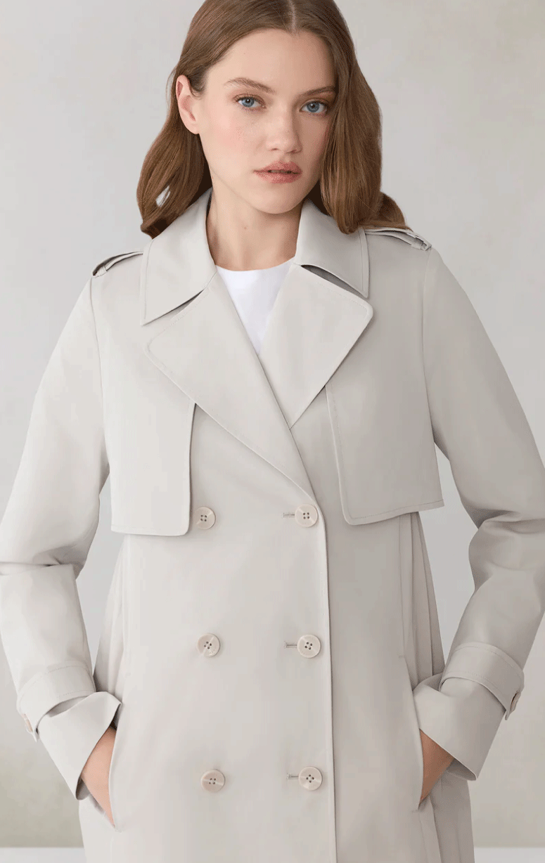 Soia & Kyo- Trench with Pleated Back - Barrington's
