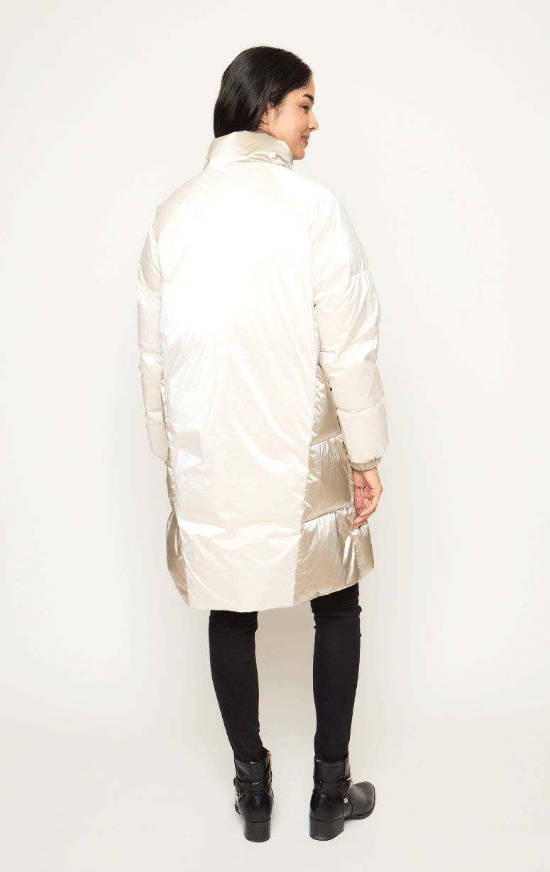 Be Florence- 7/8s Two-tone Coat - Barrington's