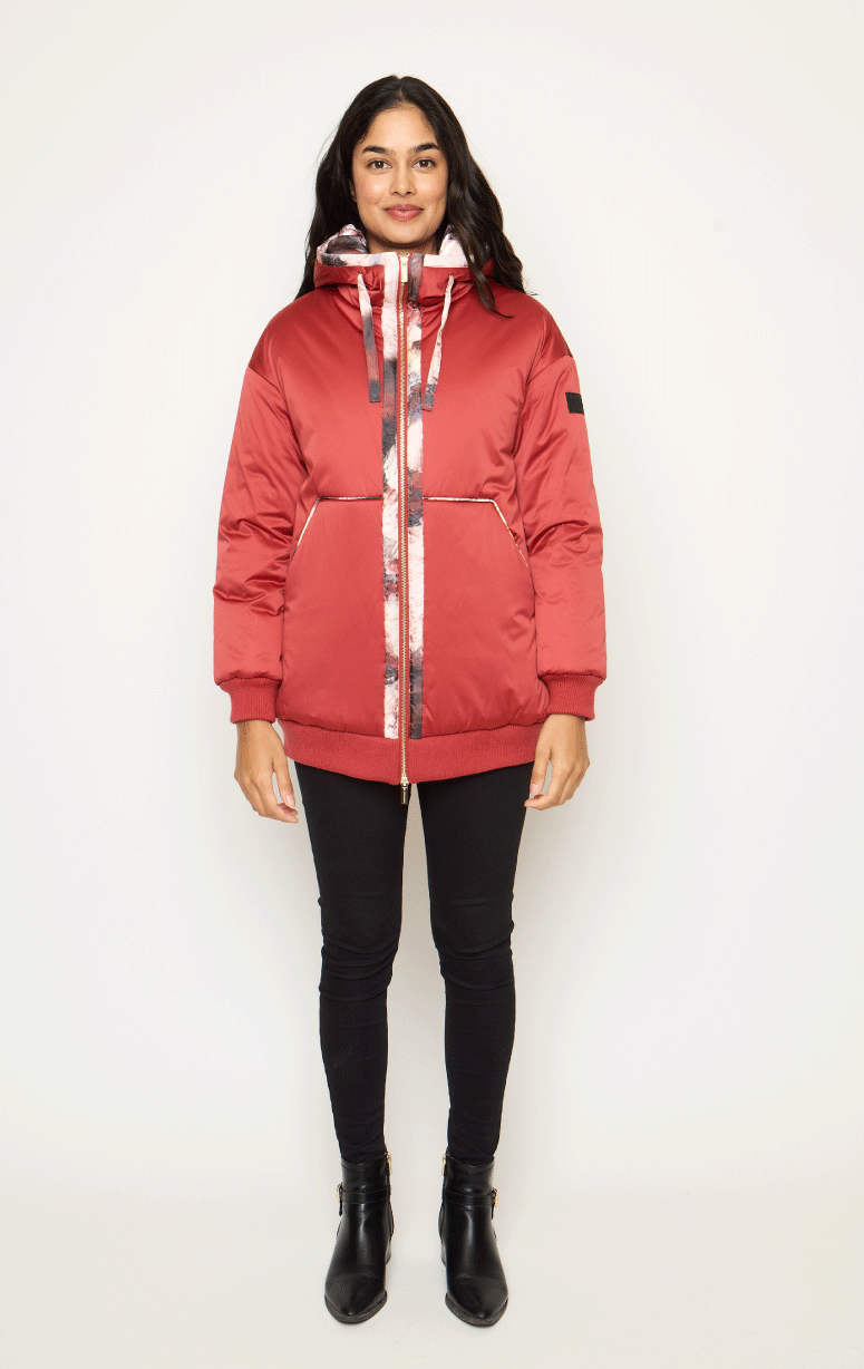 Be Florence- 3/4 Jacket with Floral Print