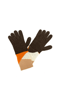 Wool Colourblocked Gloves