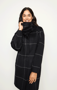 Soia & Kyo- 7/8s Windowpane Jacket