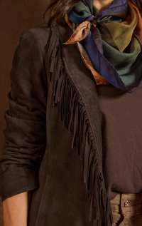 HISO- Suede Jacket with Fringe