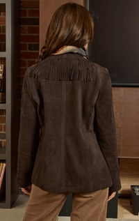 HISO- Suede Jacket with Fringe