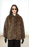 Nitia- Faux Fur Leopard Print Jacket - Barrington's