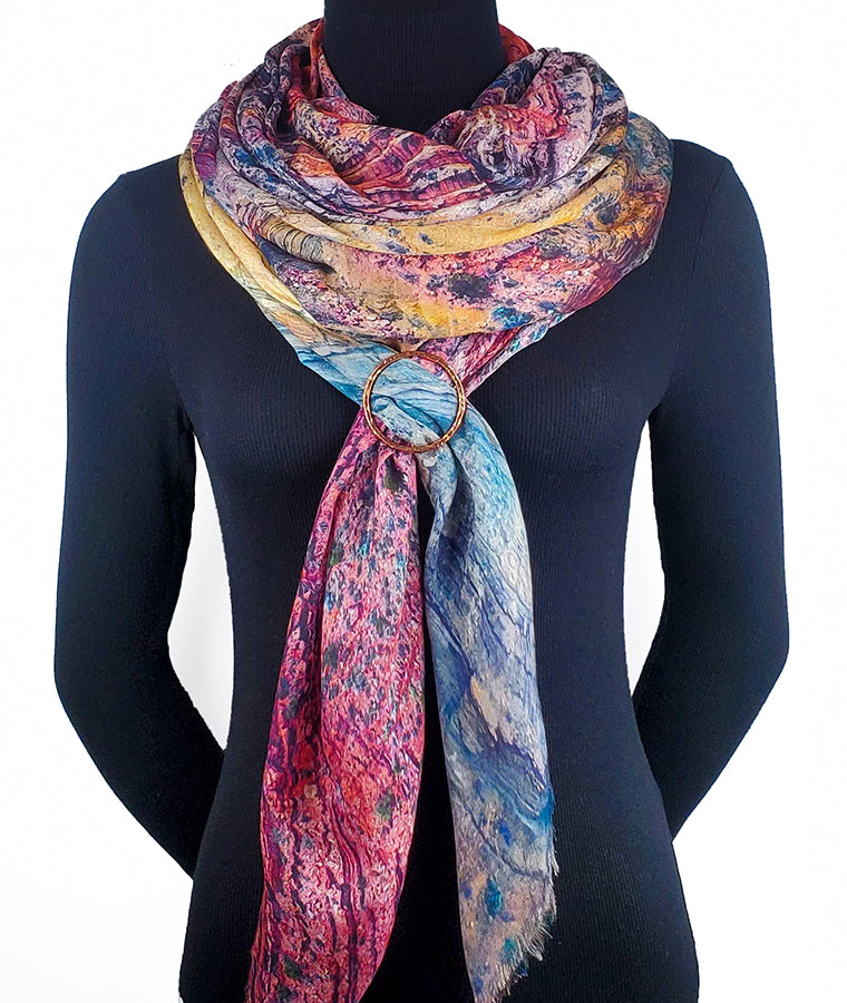 Modal & Cashmere Scarf - Layers of Time