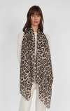 Gaynor- Wool & Silk Animal Print Scarf
