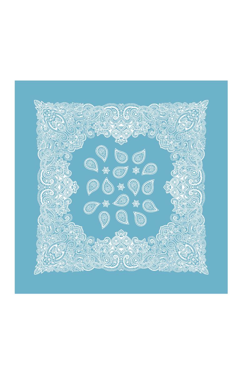 Gaynor- Bandana Print Square Scarf