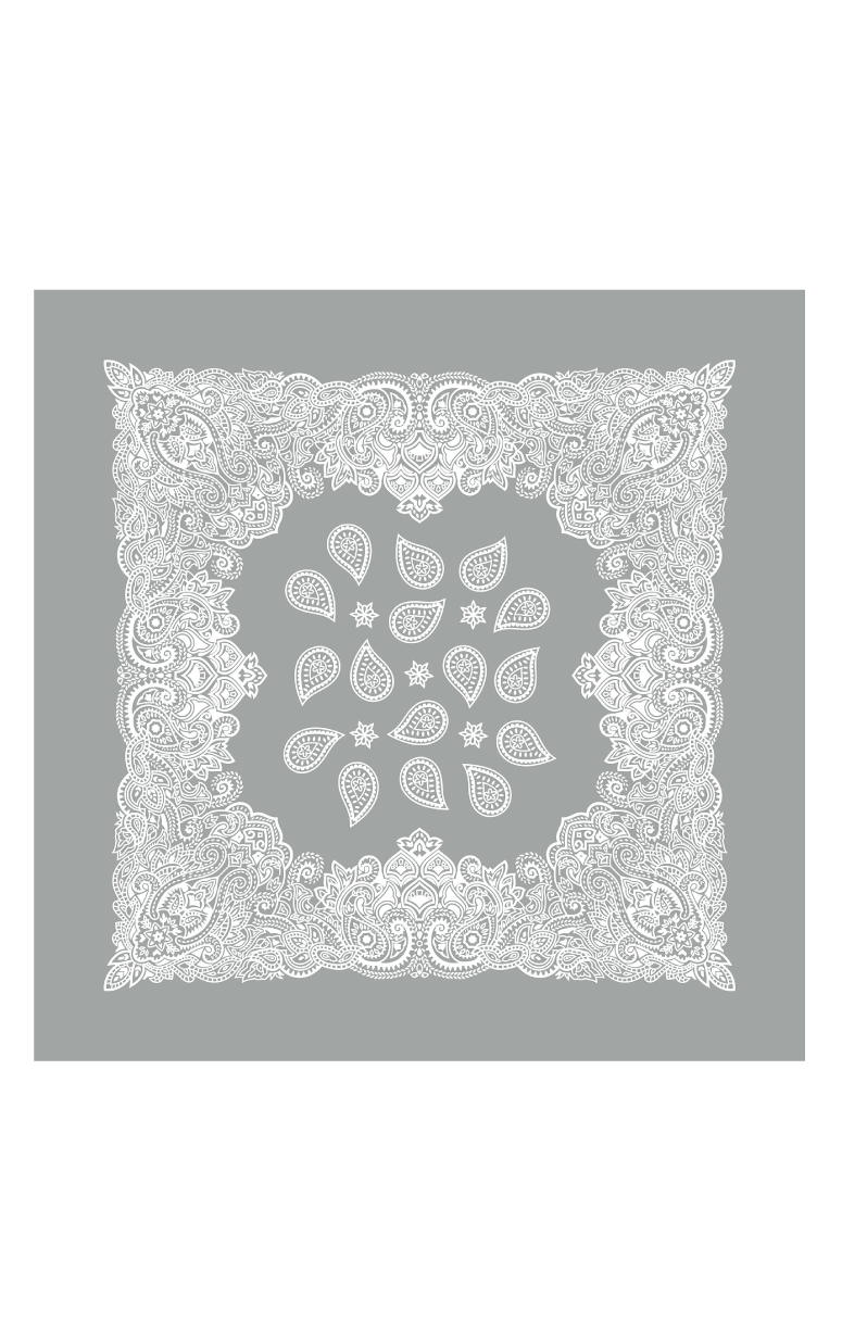 Gaynor- Bandana Print Square Scarf