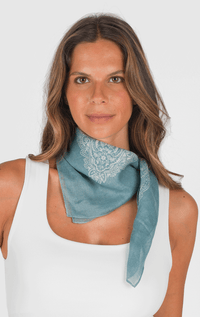 Gaynor- Bandana Print Square Scarf