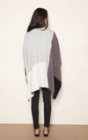 Colourblock Poncho with Blanket Stitch and Pom Poms - Barrington's
