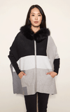 Poncho with Zip Front