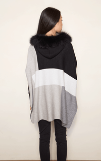 Poncho with Zip Front