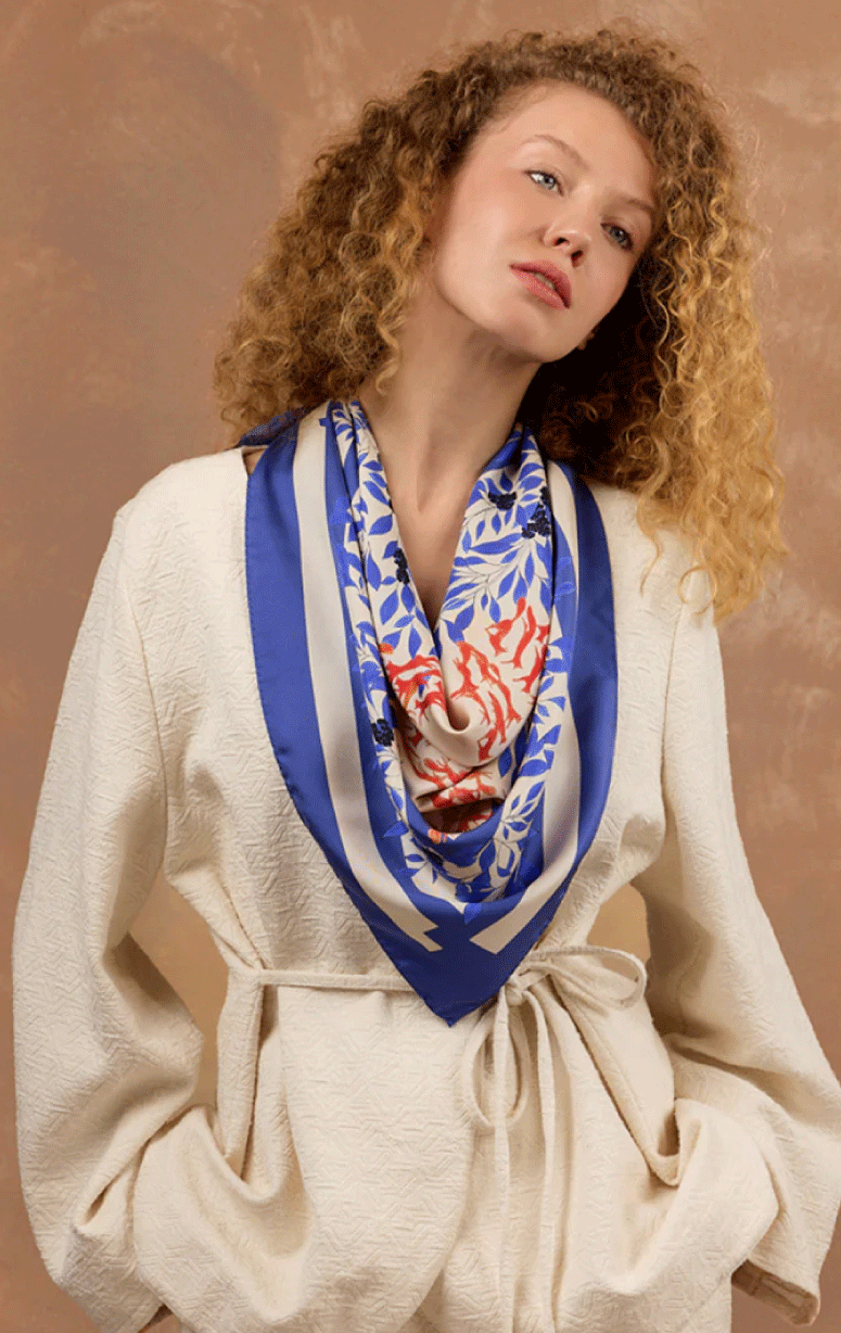 PetitJean- Silk Square Scarf - Barrington's
