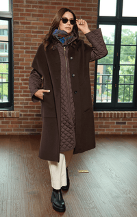 Suprema- 7/8s Superfine Wool 3-in-1 Coat