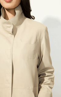 HISO- Scalloped Leather Jacket