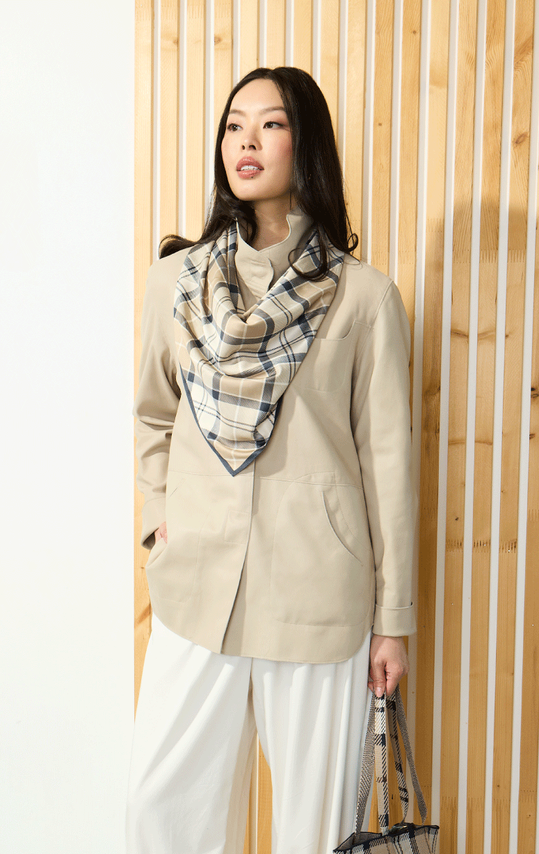 HISO- Scalloped Leather Jacket