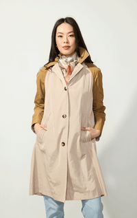Violanti- Two Tone Lightweight Mac Coat