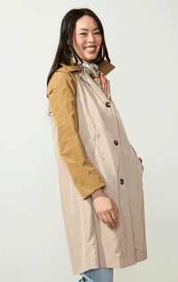 Violanti- Two Tone Lightweight Mac Coat