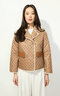 Violanti- Quilted Jacket with Blanket Stitch
