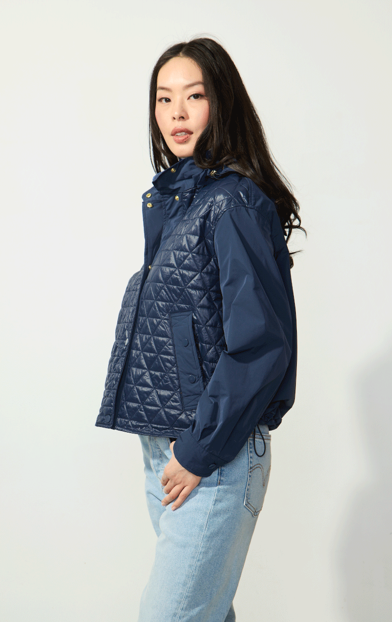 Violanti- Quilted Jacket with Hood