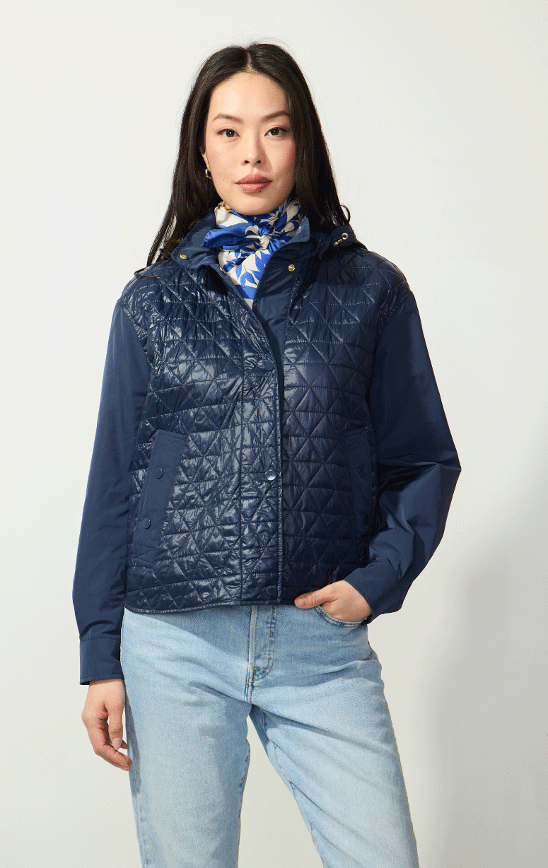 Violanti- Quilted Jacket with Hood