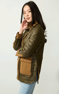 Violanti- Quilted Two Toned Jacket
