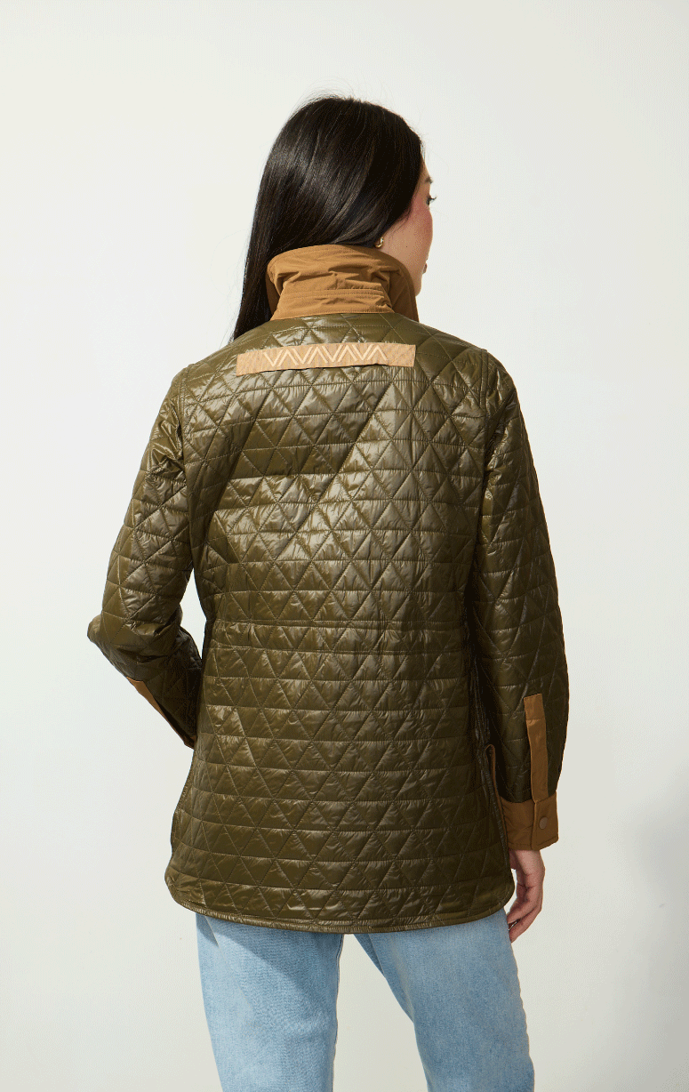 Violanti- Quilted Two Toned Jacket