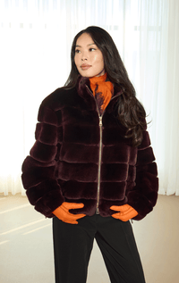 Suprema- Sheared Rabbit 3/4 Jacket - Barrington's