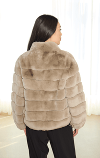 Suprema- Sheared Rabbit 3/4 Jacket - Barrington's