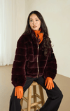Suprema- Sheared Rabbit 3/4 Jacket - Barrington's