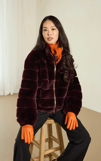 Suprema- Sheared Rabbit 3/4 Jacket - Barrington's