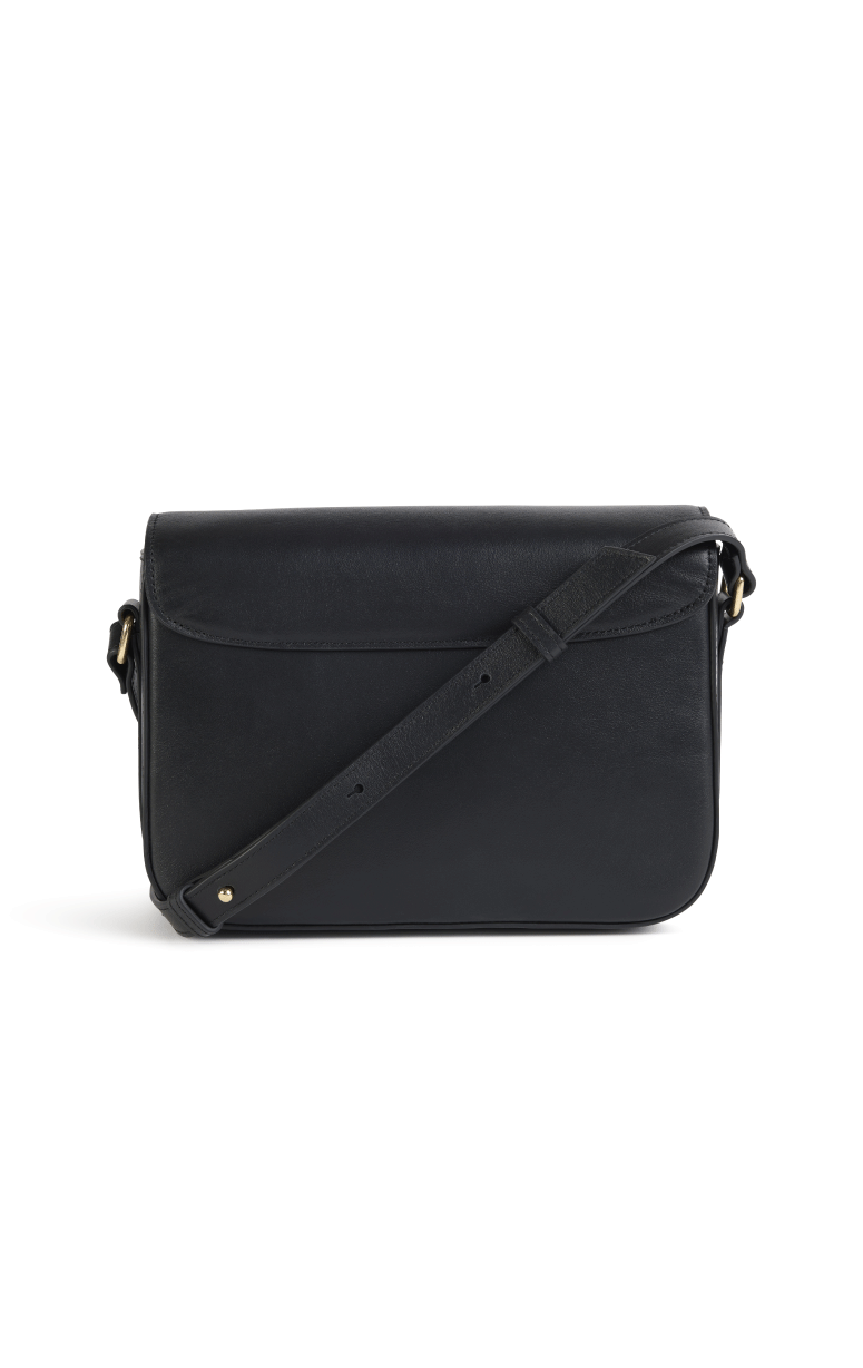 Nat & Nin- Leather Crossbody Bag with Gold Clasp - Barrington's