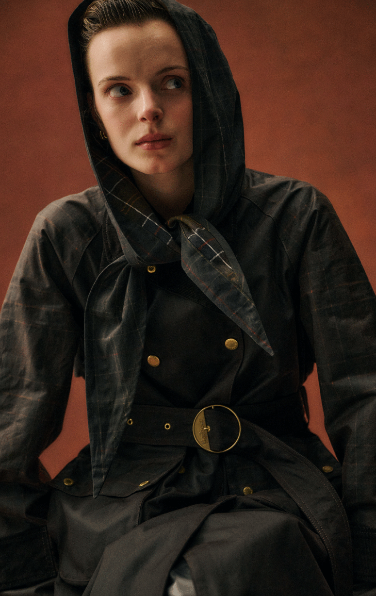 Barbour- Arlene Wax Tie Headscarf