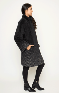 Tardia- 3/4 Jacket with Chevron Detail - Barrington's