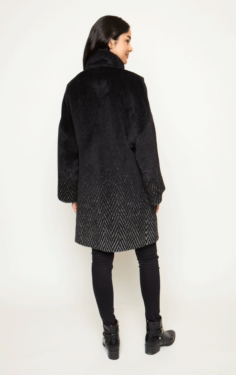 Tardia- 3/4 Jacket with Chevron Detail - Barrington's