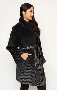 Tardia- 3/4 Jacket with Chevron Detail - Barrington's