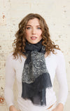 Citrus- Linen Bandana Print Scarf