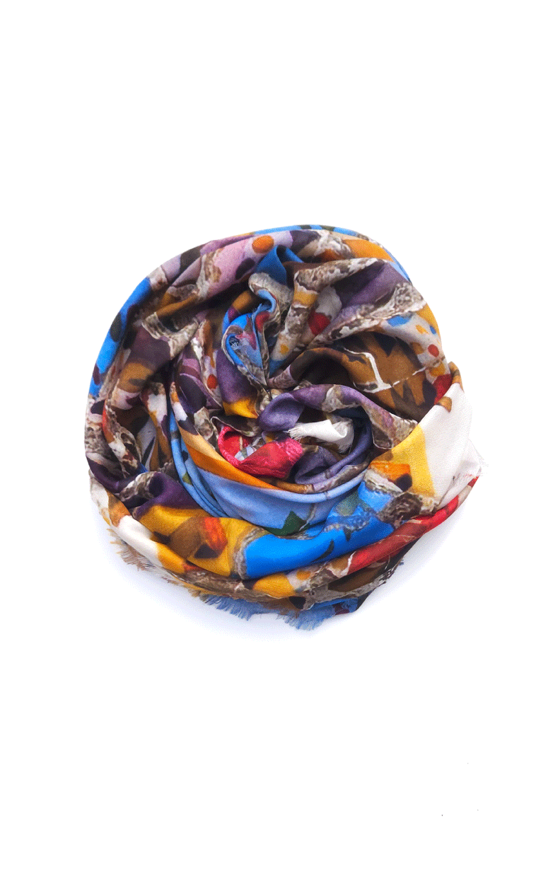 Lolili- Modal & Cashmere Scarf Barcelona - Barrington's