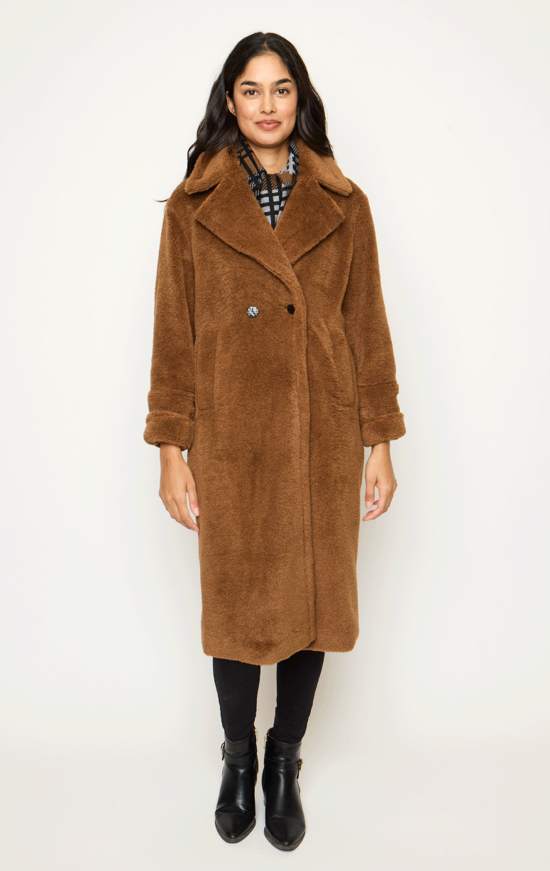 Adroit- Faux Fur Coat - Barrington's