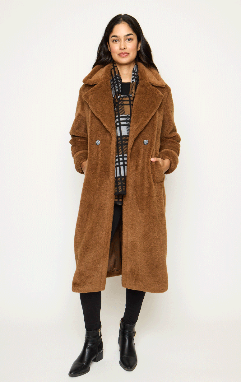 Adroit- Faux Fur Coat - Barrington's