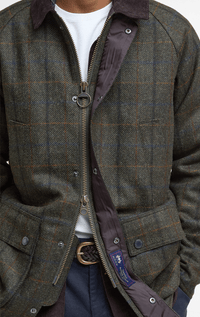 Barbour- Bedale Wool Check Barn Jacket