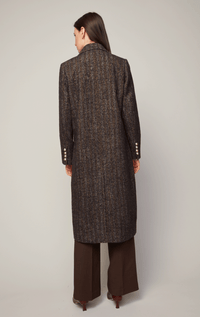 Adroit- Double Breasted Coat with Military Buttons - Barrington's