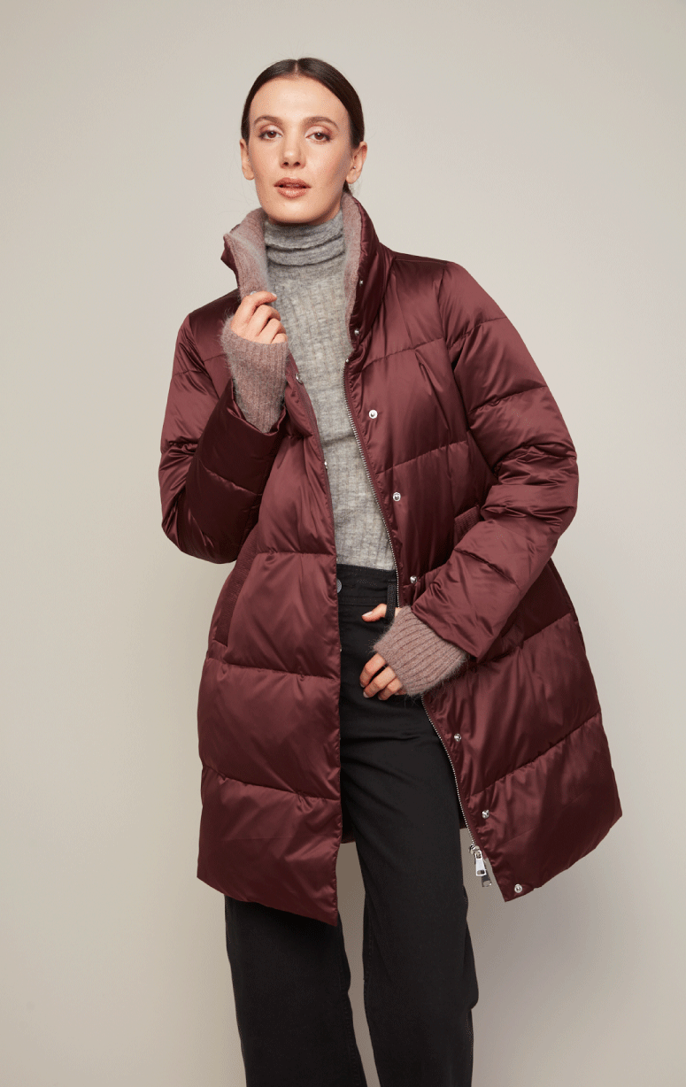 Adroit- Down Filled Parka with Angora Knit Trim - Barrington's
