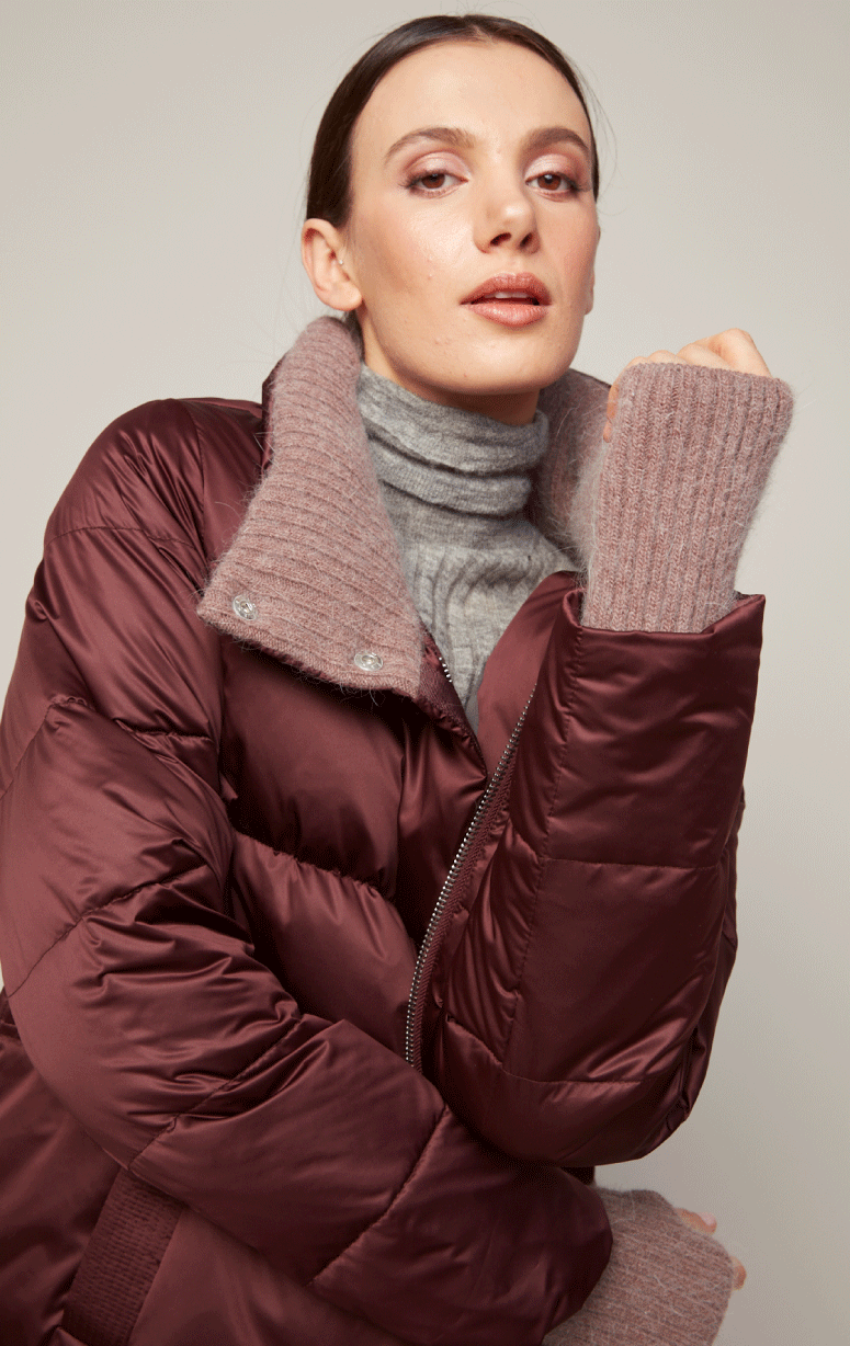 Adroit- Down Filled Parka with Angora Knit Trim - Barrington's